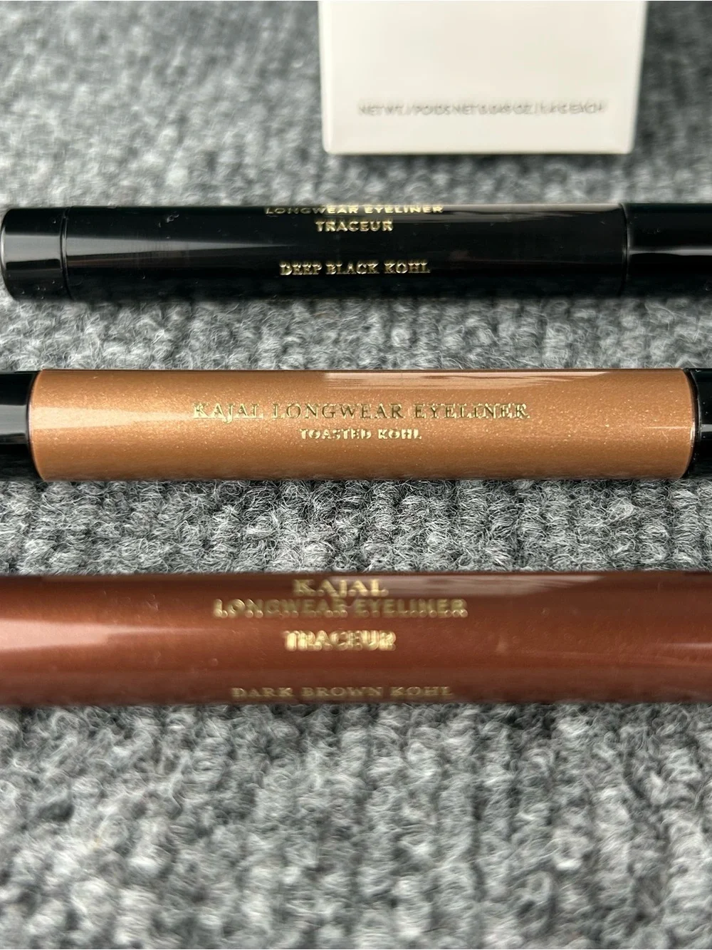 Laura Geller KAJAL 3 Colors Longwear Eyeliner Brown, Black, Toasted Kohl 1.4g x3